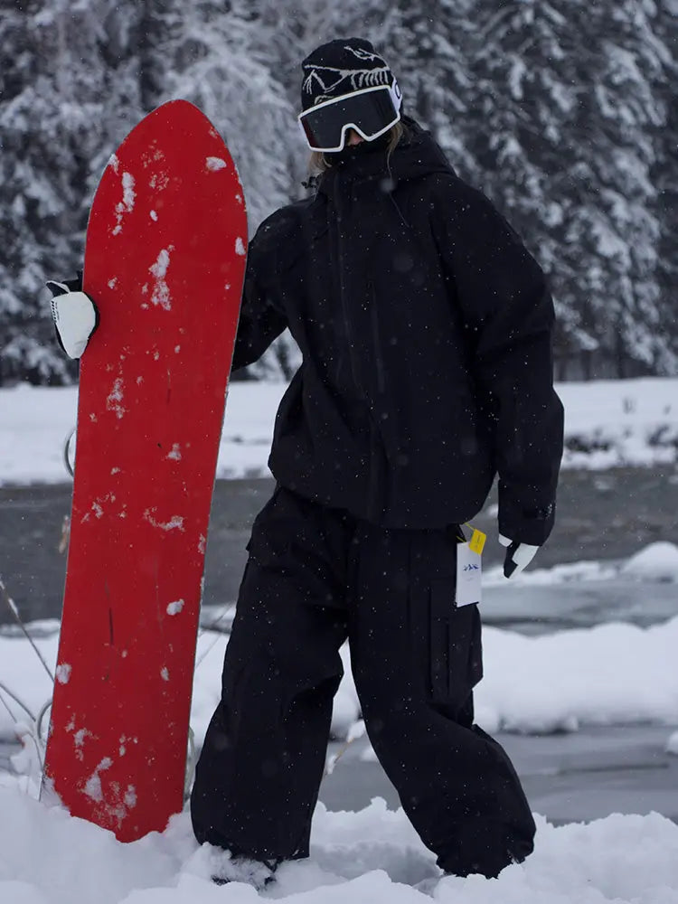 Adult Baggy Winter Ski Suit Set Waterproof Insulated Jacket & Pants