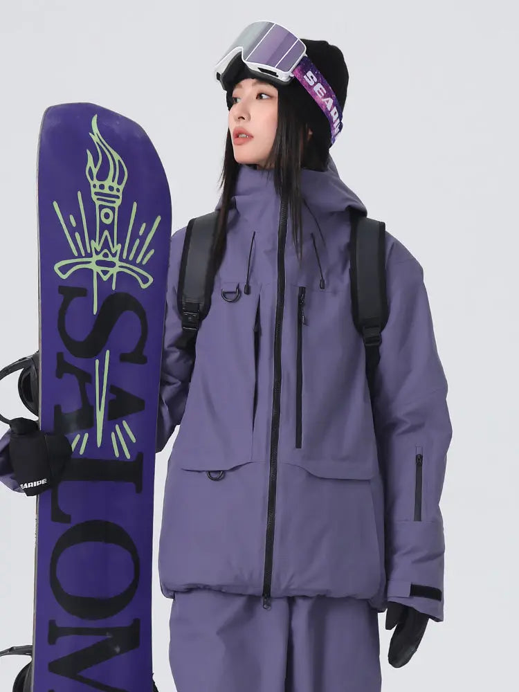 Women's Searipe Baggy Snow Jacket 3L Waterproof Snow Top 