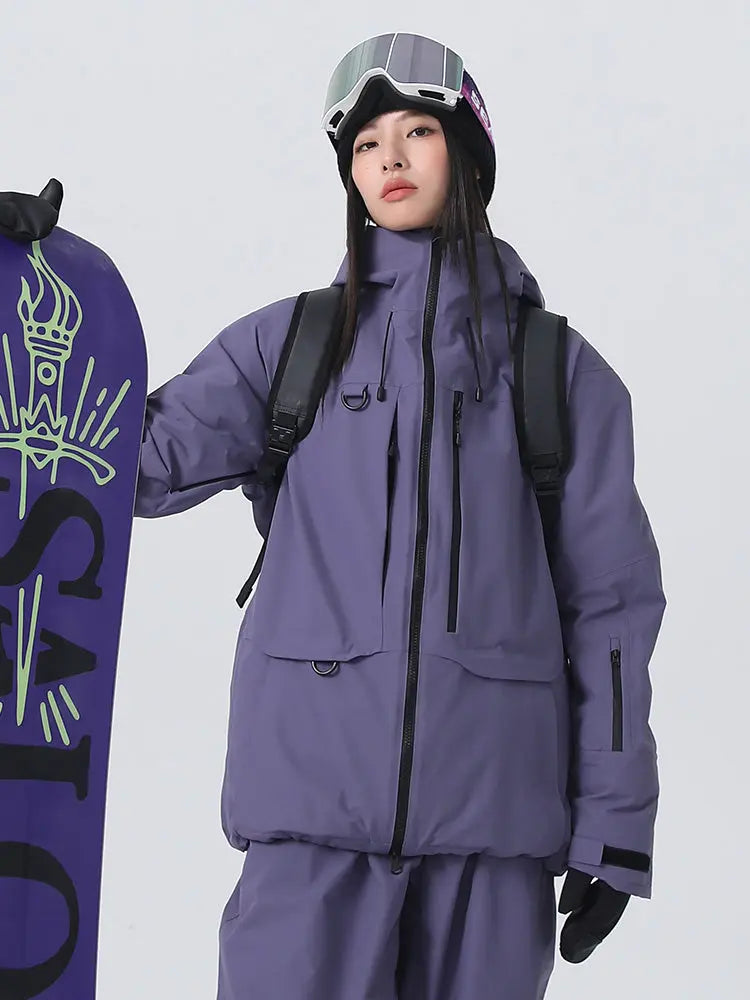 Women's Searipe Baggy Snow Jacket 3L Waterproof Snow Top 