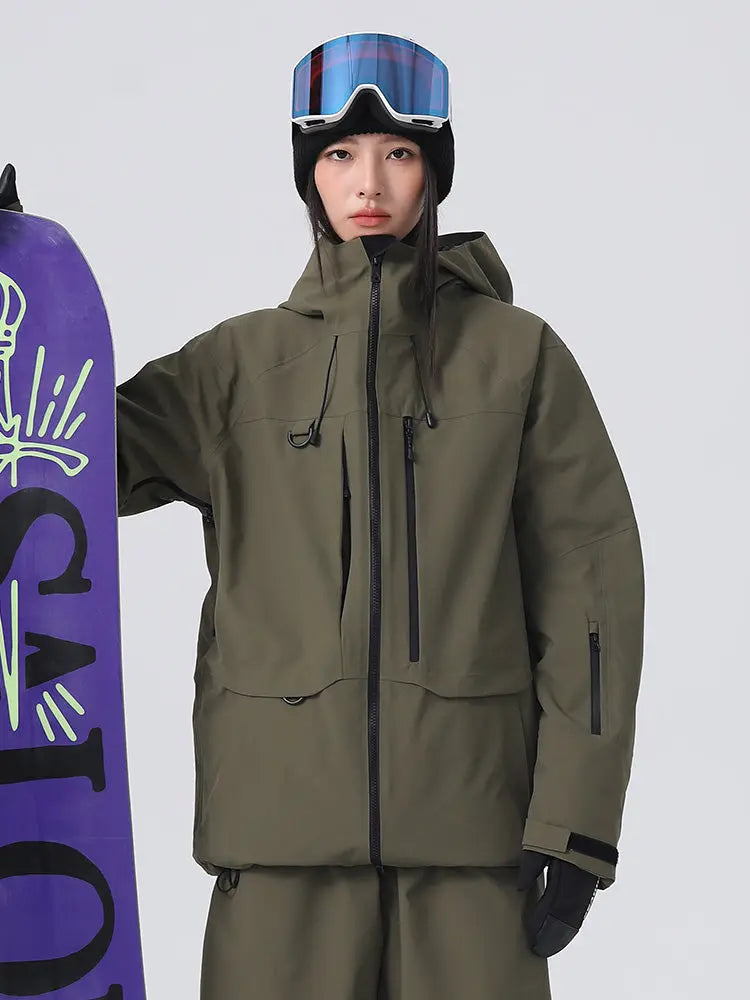 Women's Searipe Baggy Snow Jacket 3L Waterproof Snow Top 