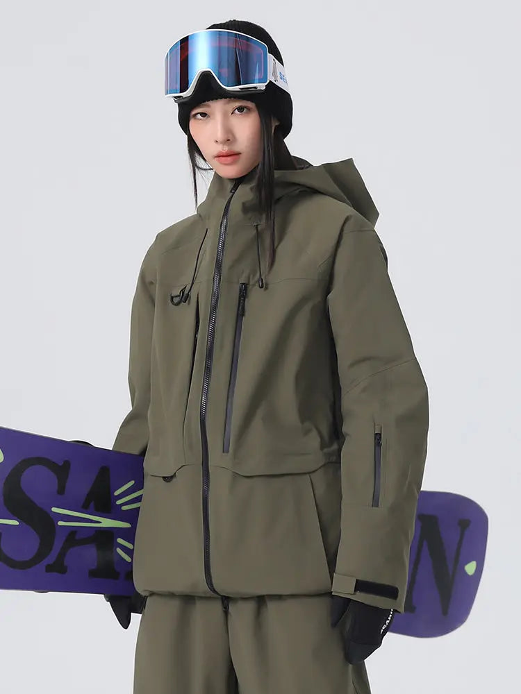 Women's Searipe Baggy Snow Jacket 3L Waterproof Snow Top 