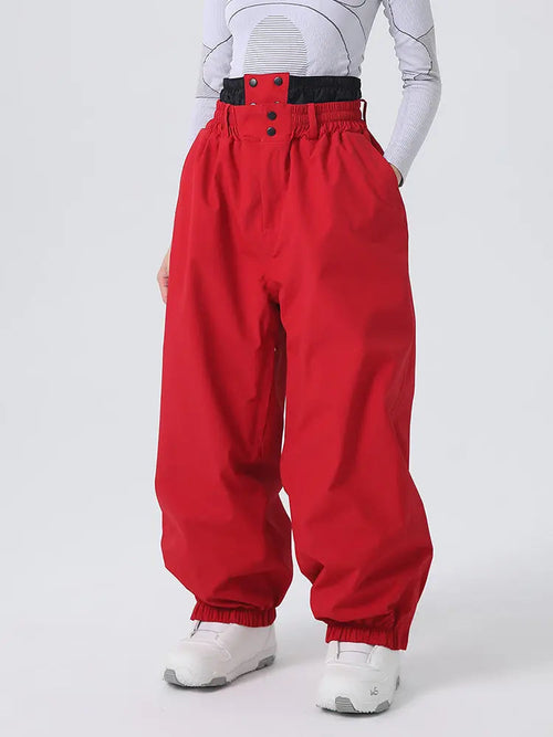 Women's Searipe Baggy Snow Pants Alpine Skiing Trousers 