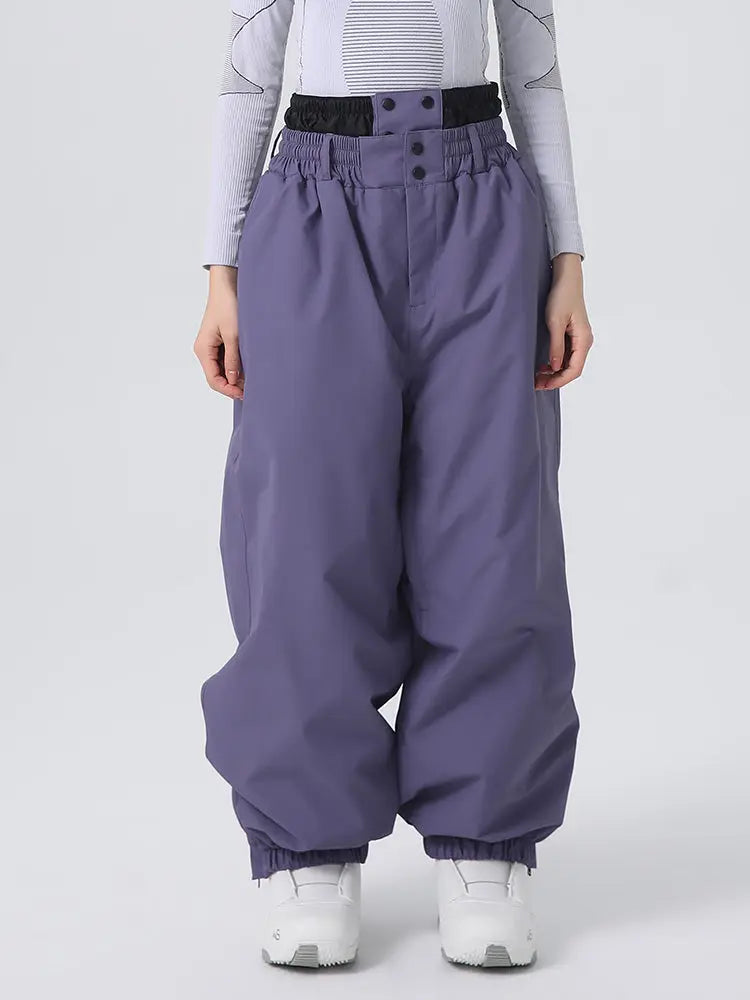 Women's Searipe Baggy Snow Pants Alpine Skiing Trousers 
