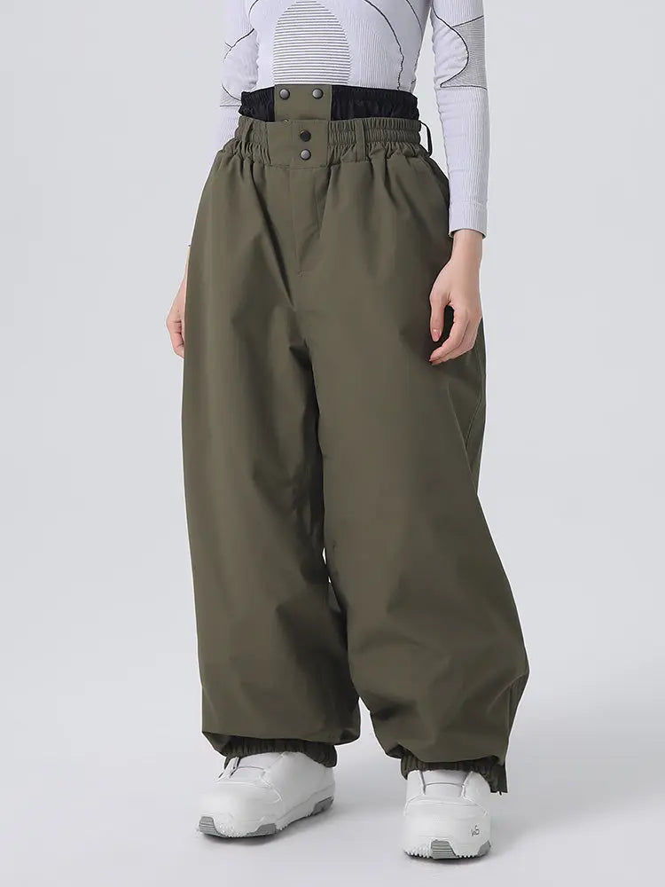 Women's Searipe Baggy Snow Pants Alpine Skiing Trousers 