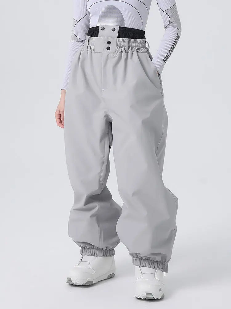 Women's Searipe Baggy Snow Pants Alpine Skiing Trousers 