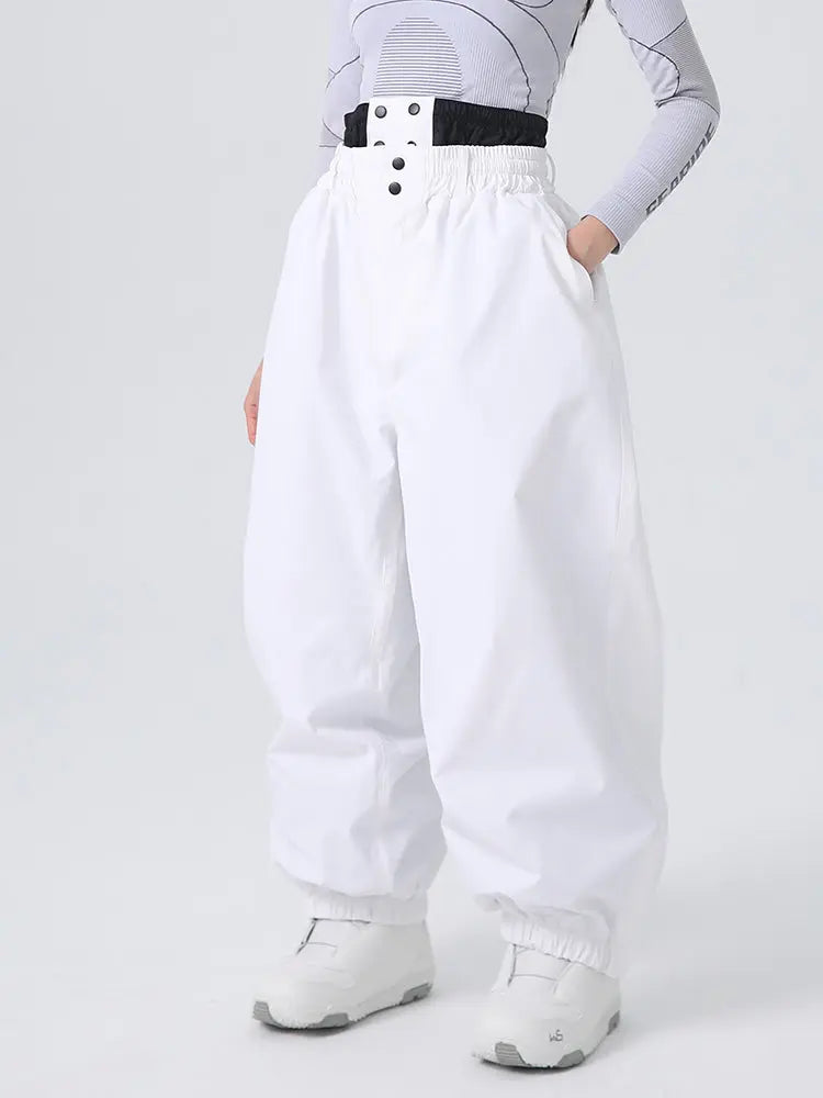 Women's Searipe Baggy Snow Pants Alpine Skiing Trousers 