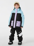 Youth Hooded Snow Jackets & Bibs Pants 2 Pieces HOTIANSNOW