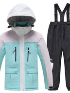 Youth Hooded Snow Jackets & Bibs Pants 2 Pieces HOTIANSNOW