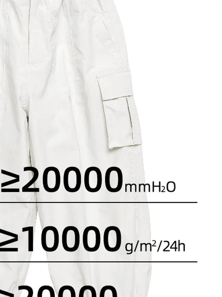 Cream White - oddivski HXF9528 Ski Pants
