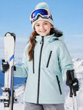 kids solid color snow jacket view 4