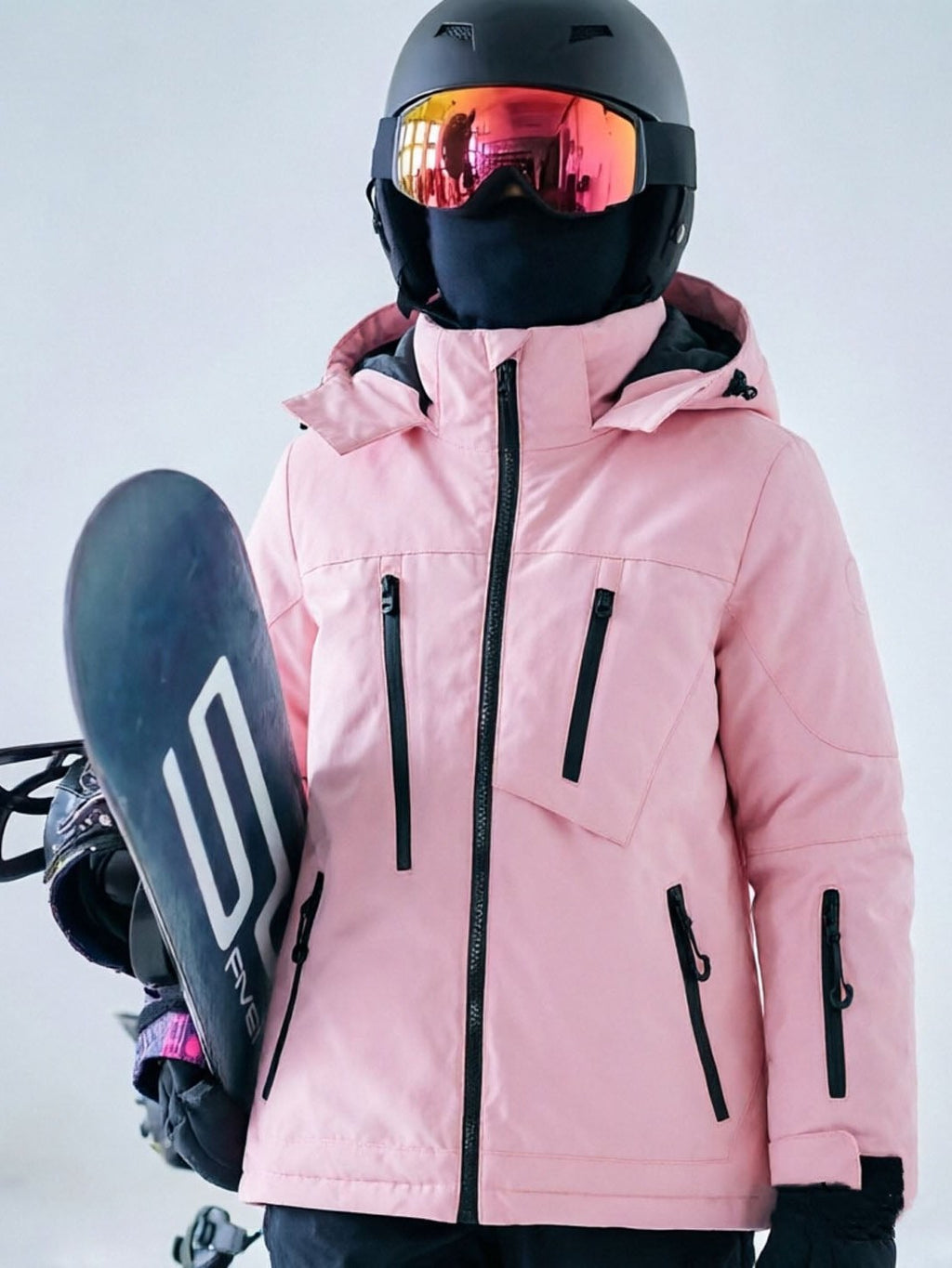 kids solid color snow jacket view 7