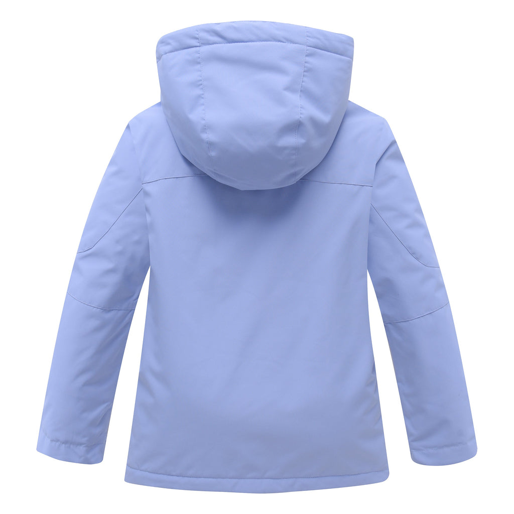 kids solid color snow jacket view 16