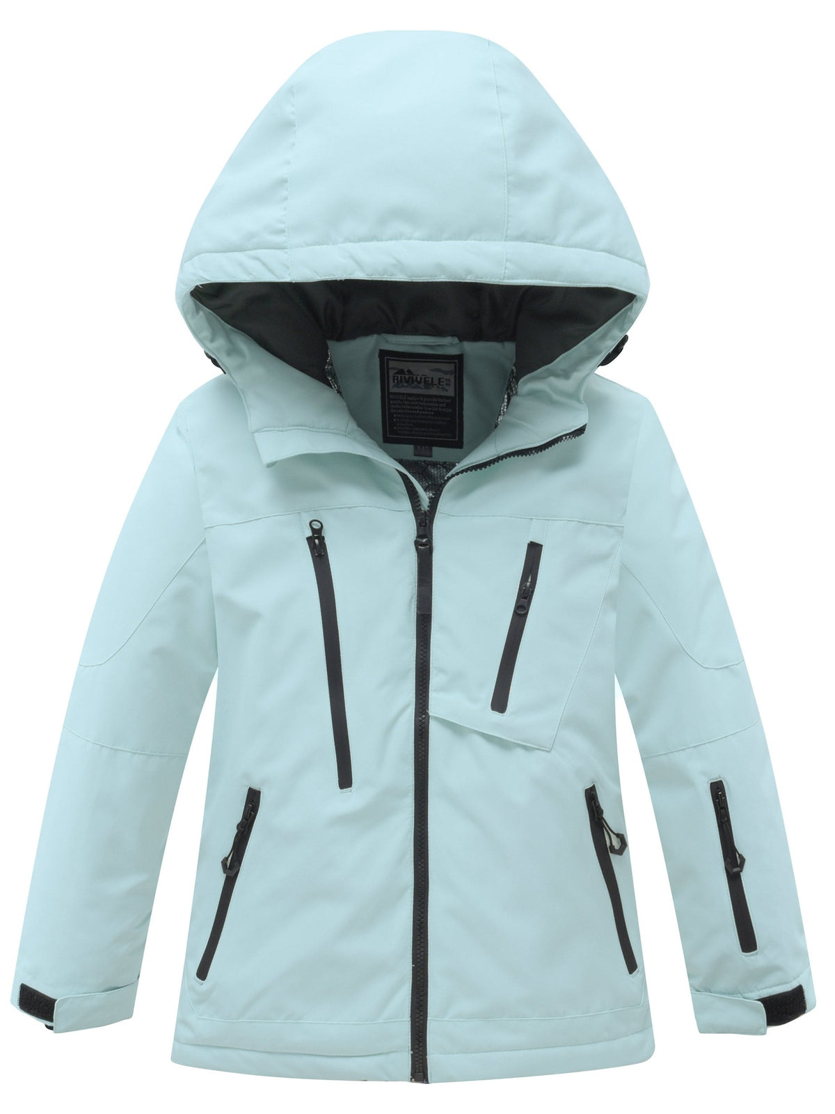 kids solid color snow jacket view 28
