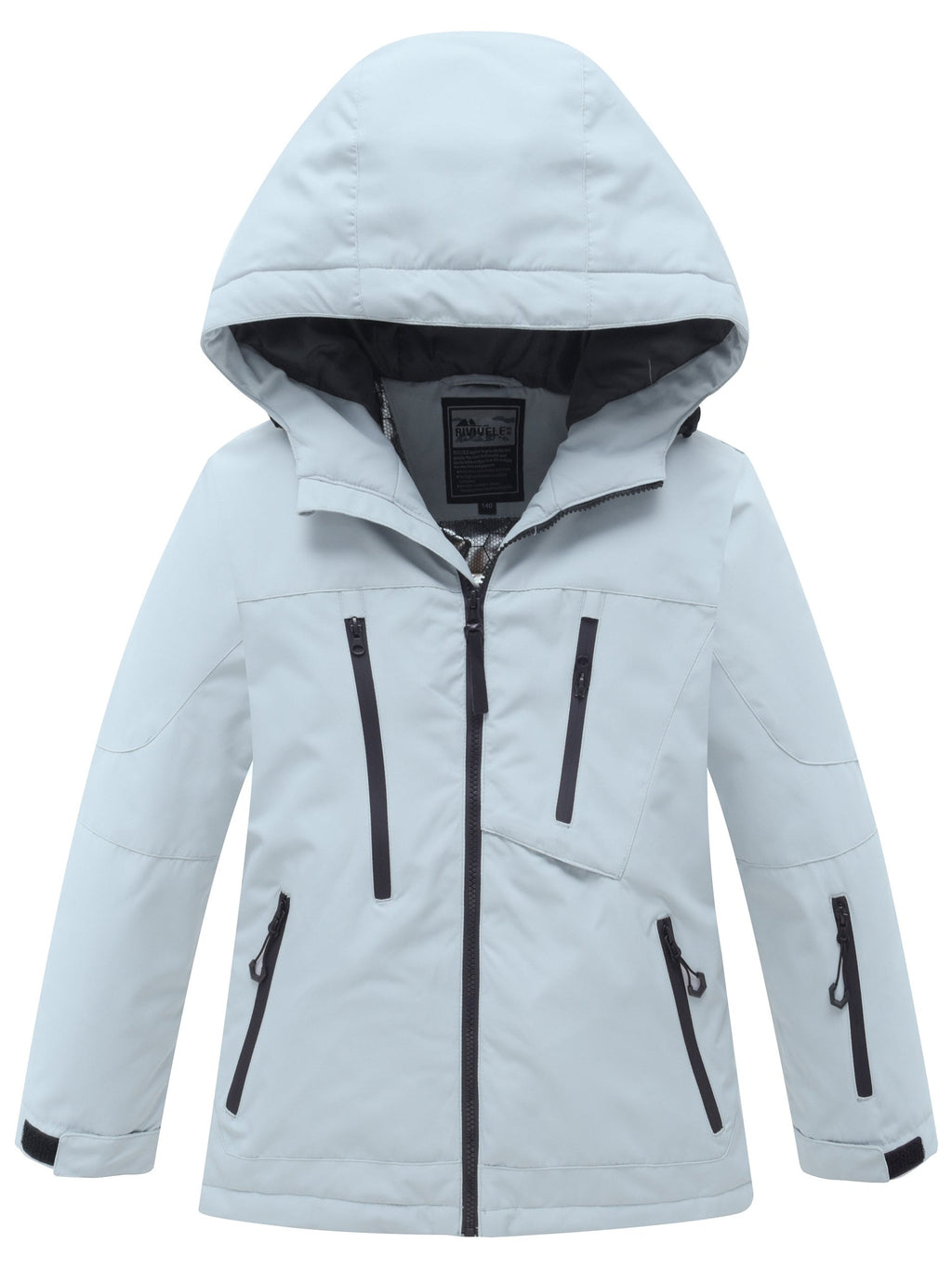 kids solid color snow jacket view 29
