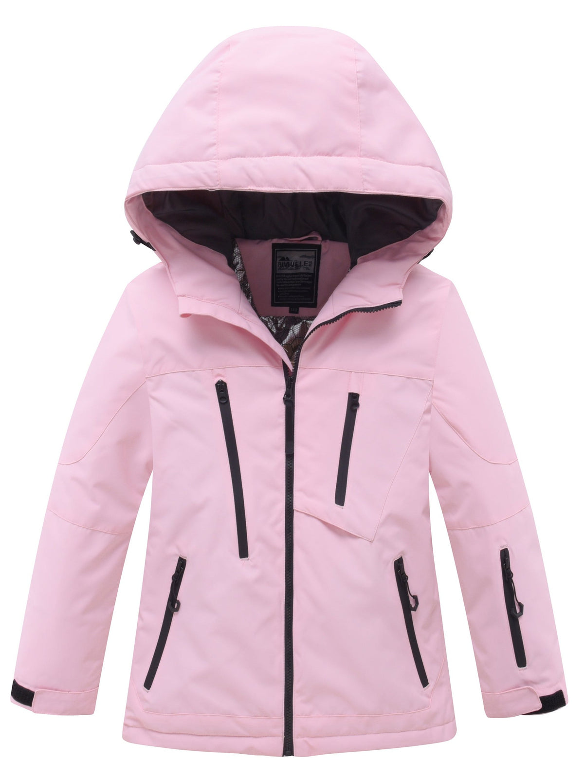 kids solid color snow jacket view 31