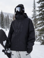 black insulated snow jacket