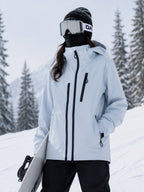 light blue insulated snow jacket