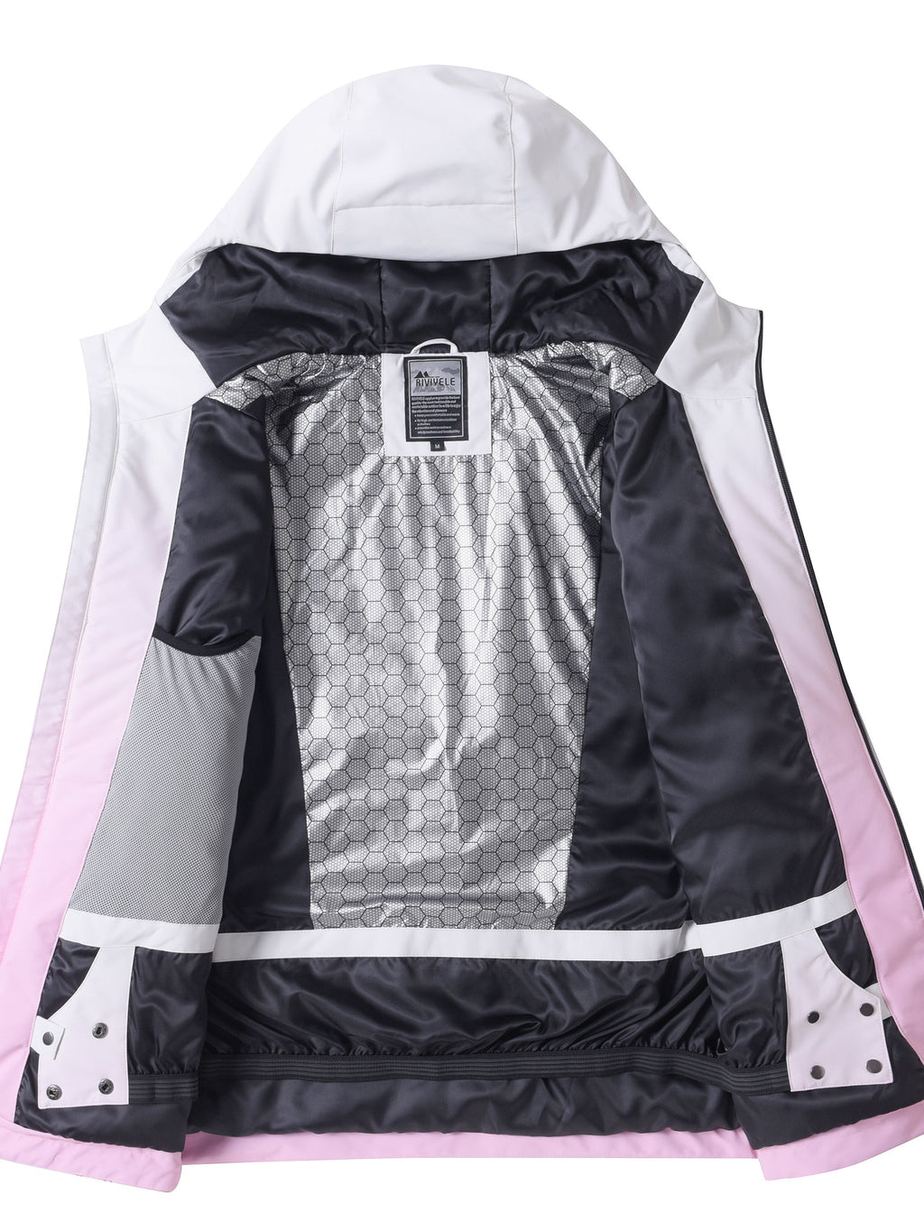 ski jacket inside lining view