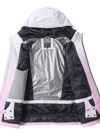ski jacket inside lining view